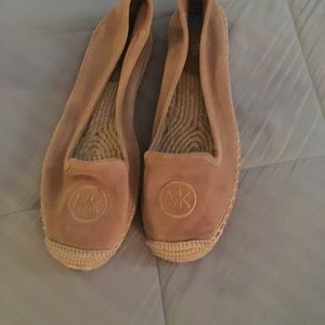 Michael Kors Suede Espadrilles Flats Tan 7.5